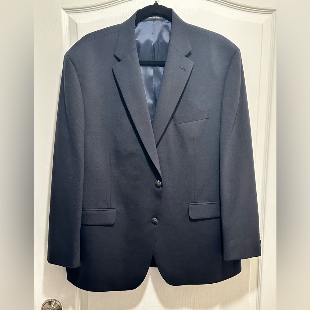Michael Kors Men’s Classic Fit Navy Sport Coat Blazer, Size 44 S